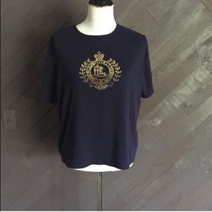 Ralph Lauren navy logo t shirt